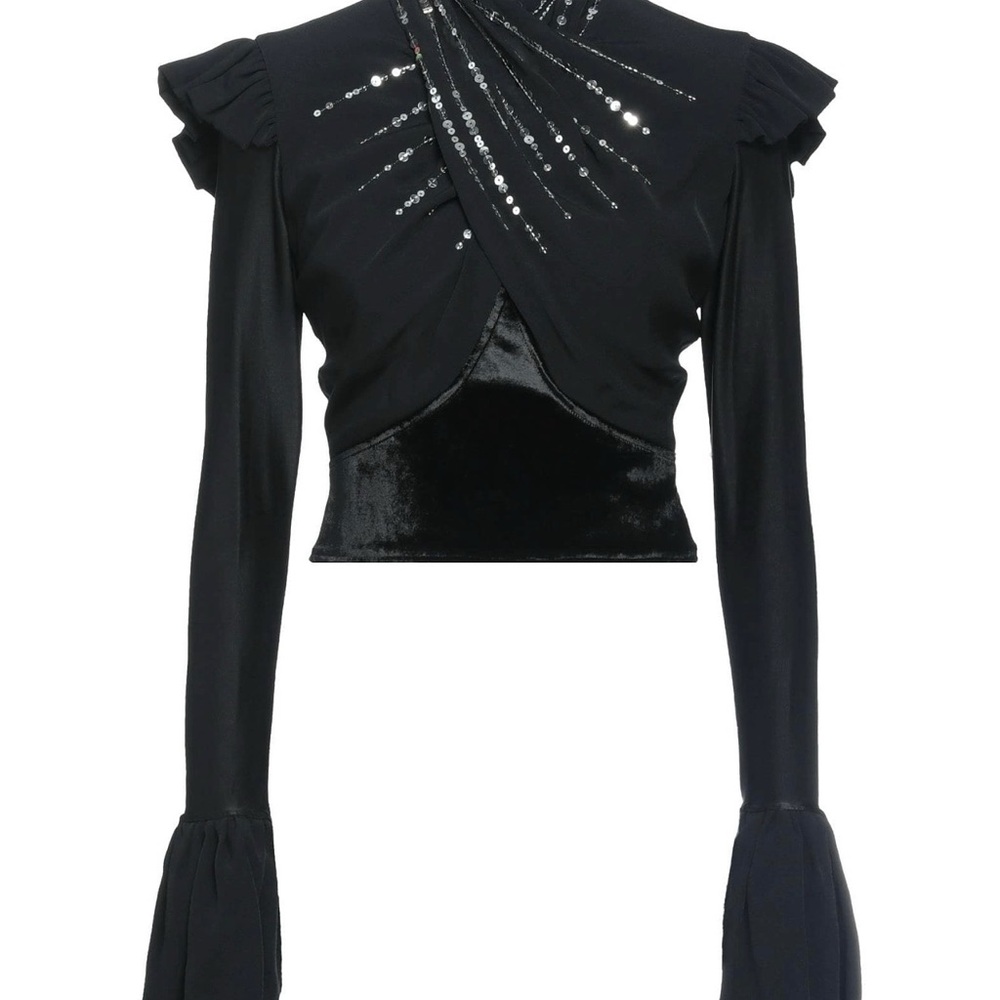 Paco Rabanne Black Sequin Top